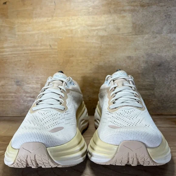 Hoka One One Bondi 8 Womens Size 10.5 Running Shoes Sneakers Shifting Sand Tan - Picture 2 of 13